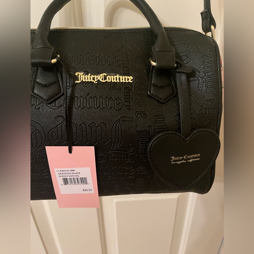 NWT JUICY COUTURE Black Speedy Satchel
